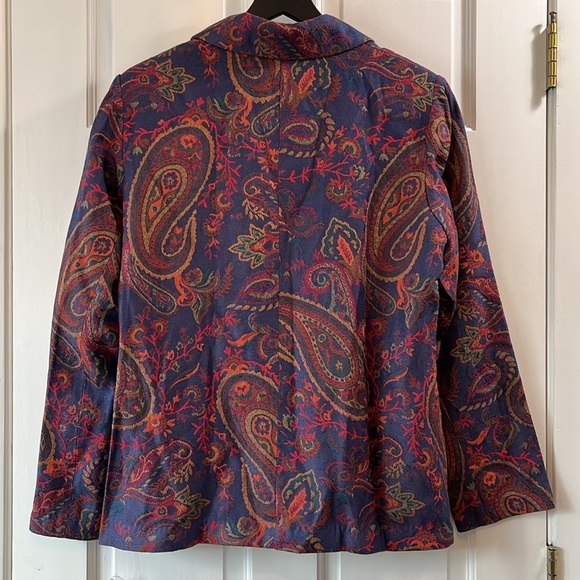 NWOT Vintage BFA Classics Tapestry Paisley Blazer Jacket - Size Large - Picture 4 of 8